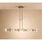 M0880AB Kromo Linear Telescopic 4 Light G9 Line Antique Brass