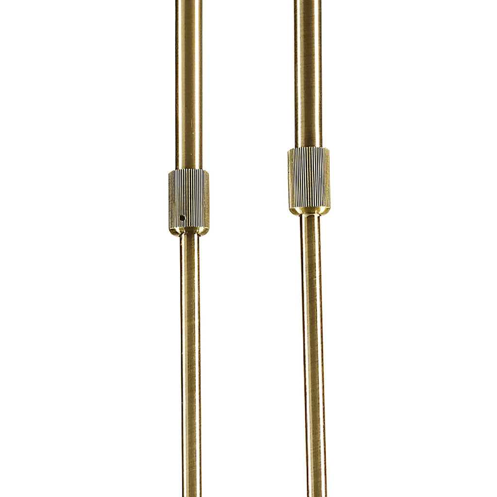 M0880AB Kromo Linear Telescopic 4 Light G9 Line Antique Brass