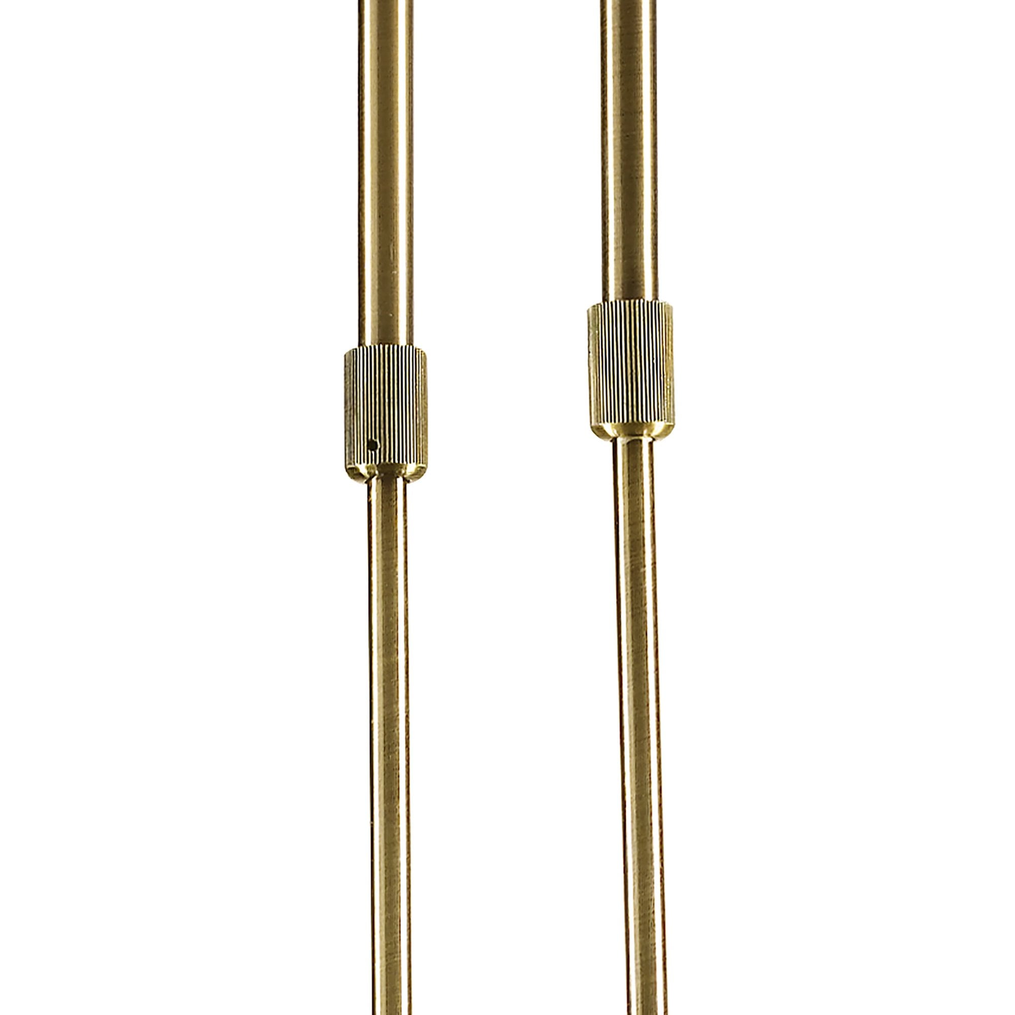 M0880AB Kromo Linear Telescopic 4 Light G9 Line Antique Brass