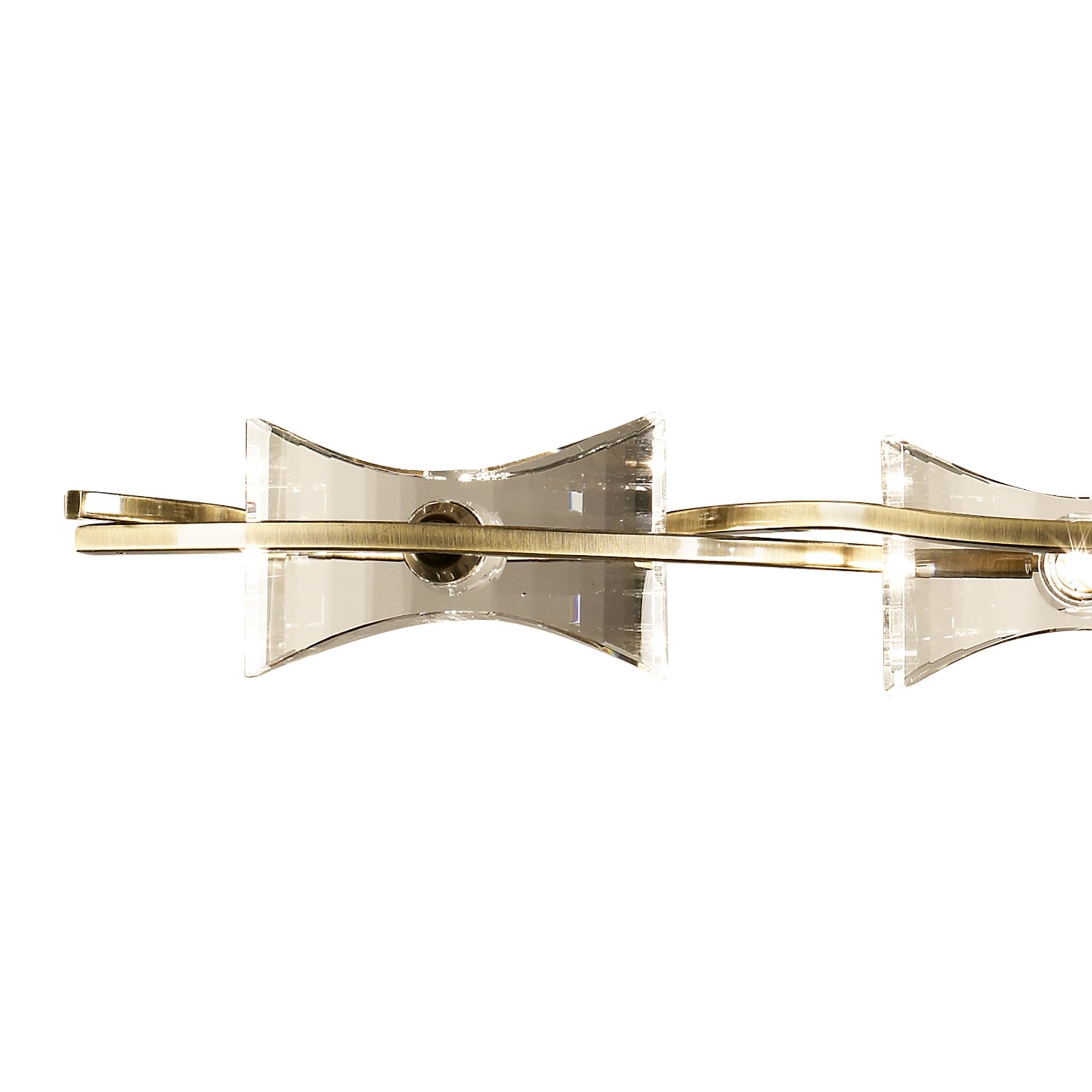 M0880AB Kromo Linear Telescopic 4 Light G9 Line Antique Brass