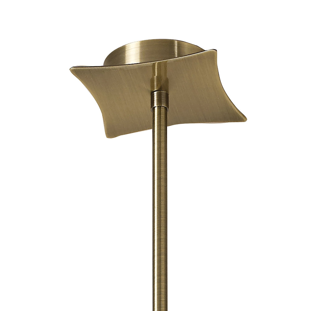 M0887AB Kromo Telescopic 6 Light G9 Round Antique Brass
