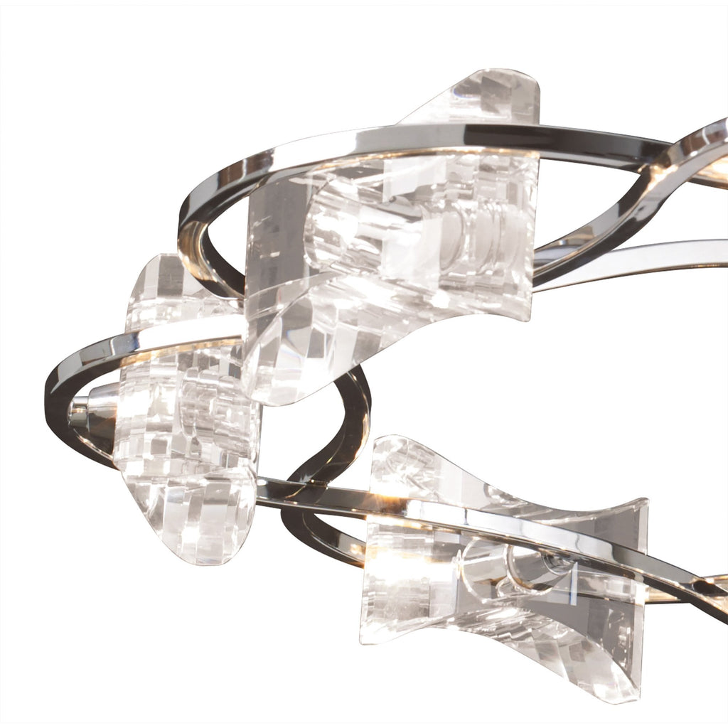 M0888 Kromo Telescopic 8 Light G9 Round Polished Chrome