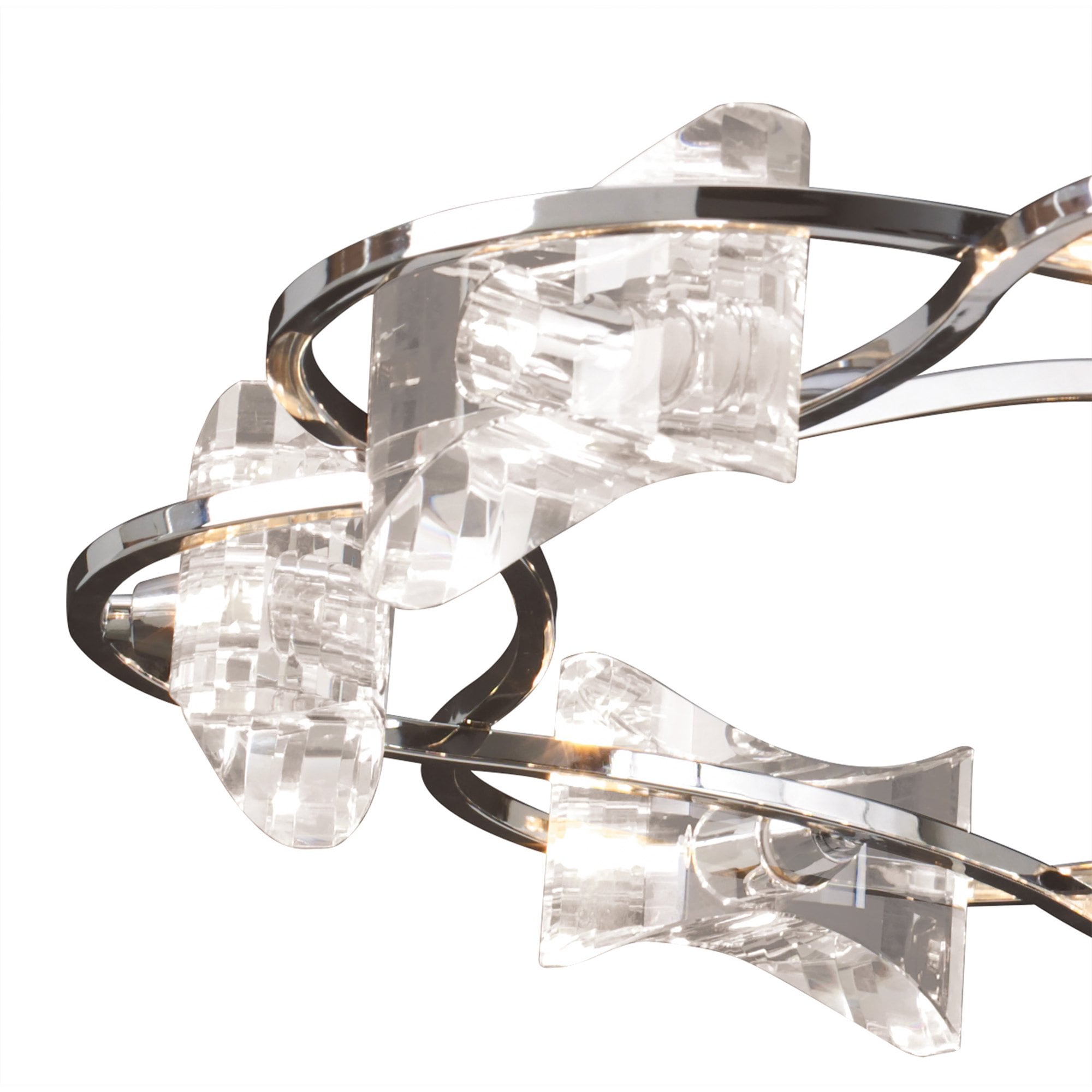 M0888 Kromo Telescopic 8 Light G9 Round Polished Chrome