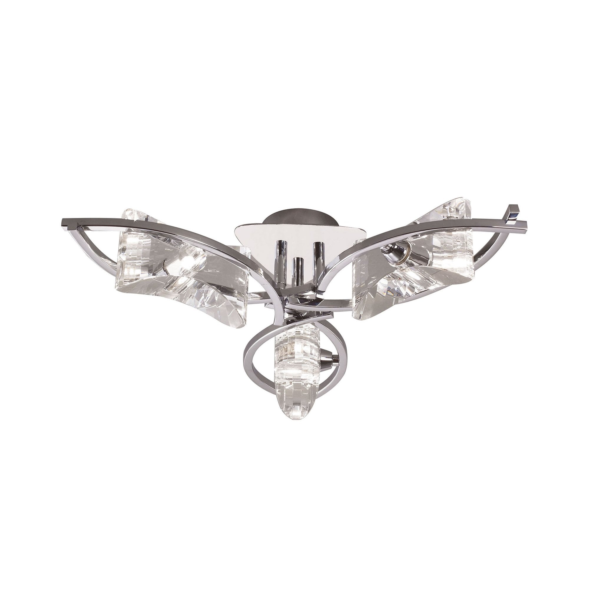 M0891 Kromo Ceiling 3 Light G9 Polished Chrome