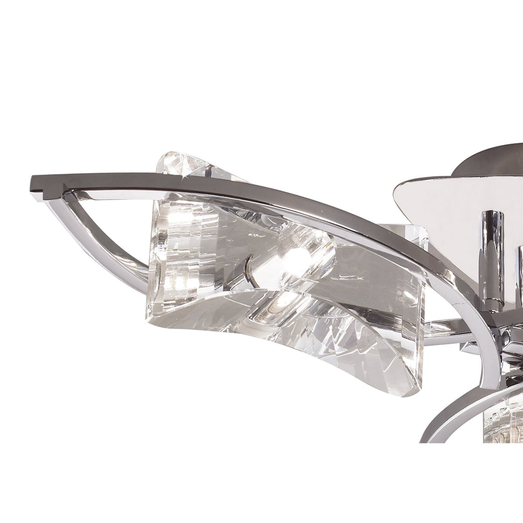 M0891 Kromo Ceiling 3 Light G9 Polished Chrome
