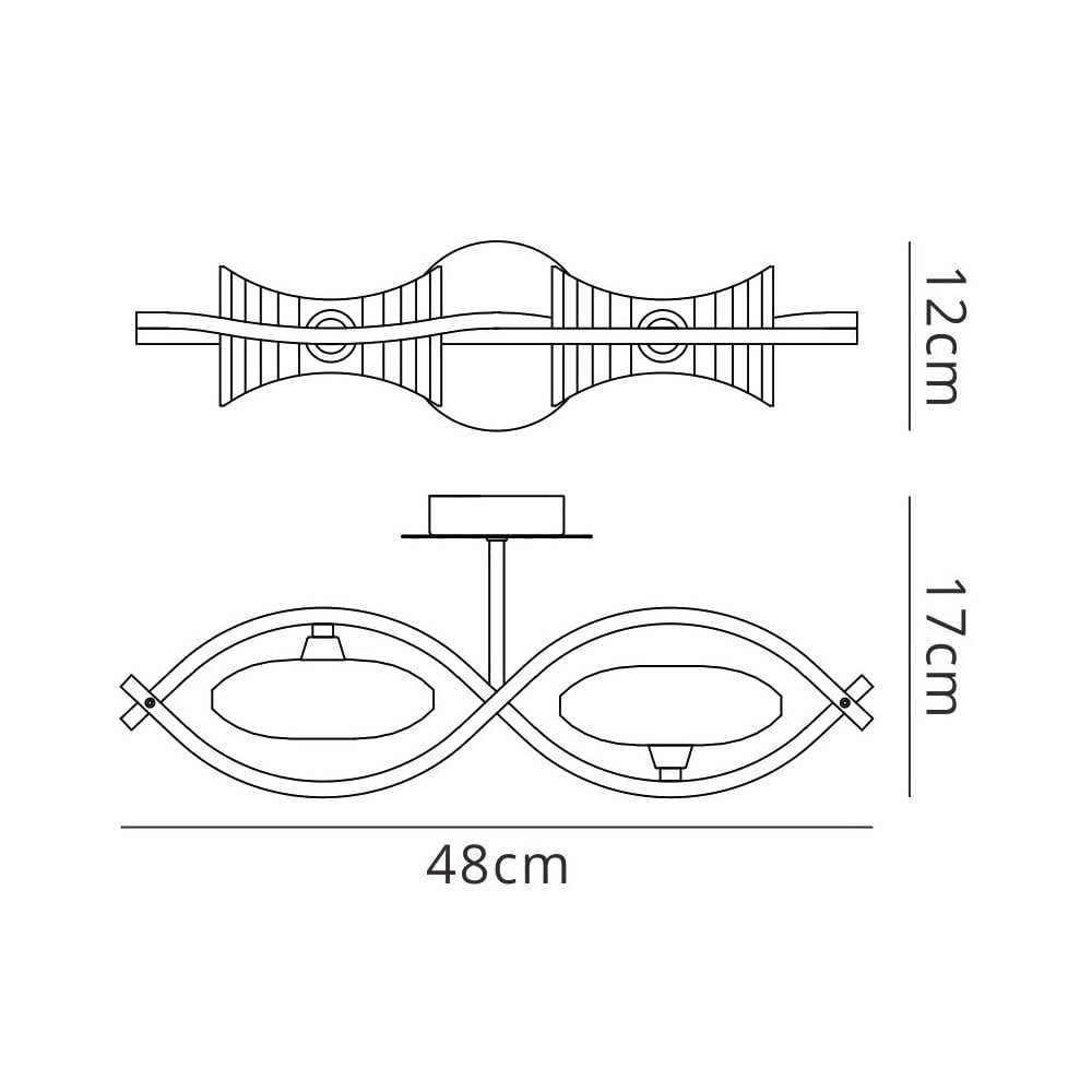 M0893/S Kromo Wall Lamp Switched 2 Light G9 Polished Chrome (S)