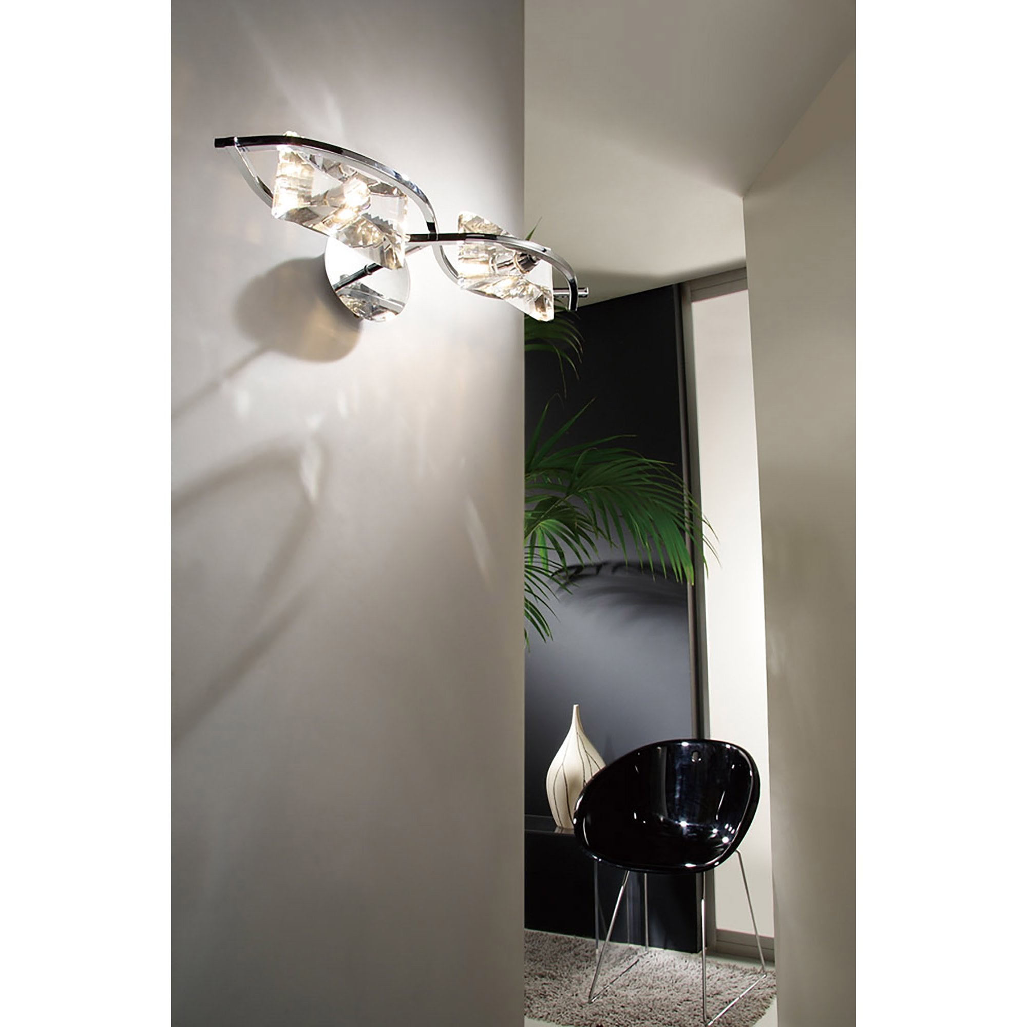 M0893/S Kromo Wall Lamp Switched 2 Light G9 Polished Chrome (S)