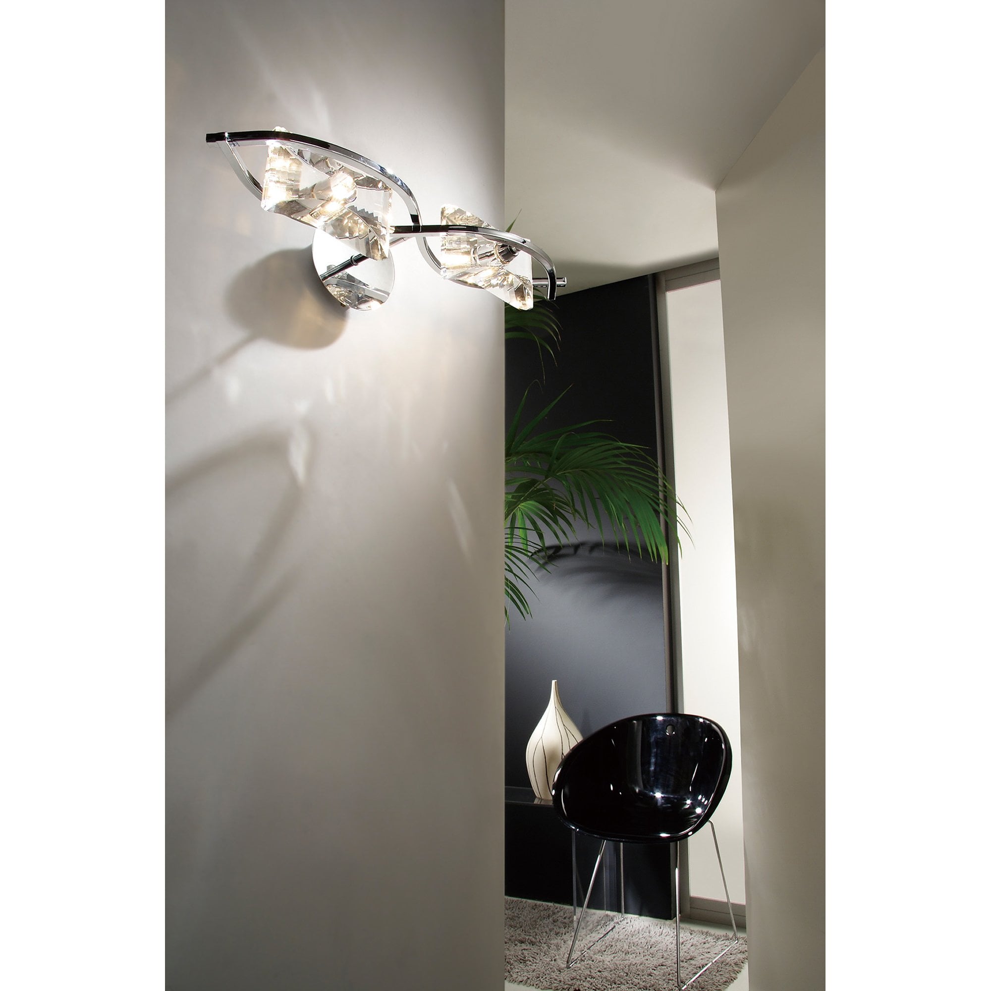 M0893/S Kromo Wall Lamp Switched 2 Light G9 Polished Chrome