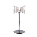 M0894 Kromo Table Lamp 1 Light G9 Sraight Frame Polished Chrome
