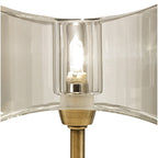 M0894AB Kromo Table Lamp 1 Light G9 Sraight Frame Antique Brass