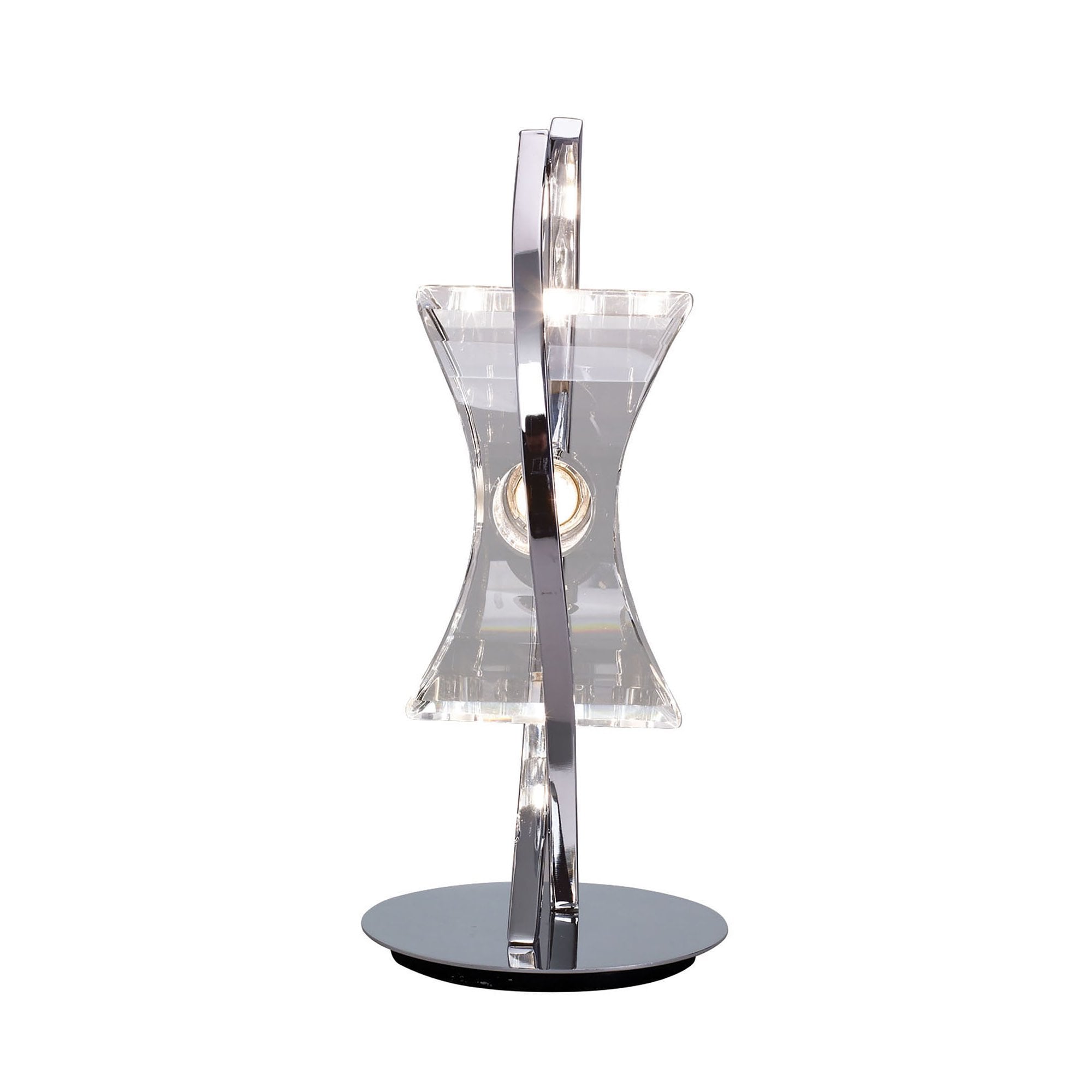 M0895 Kromo Table Lamp 1 Light G9 Looped Frame Polished Chrome