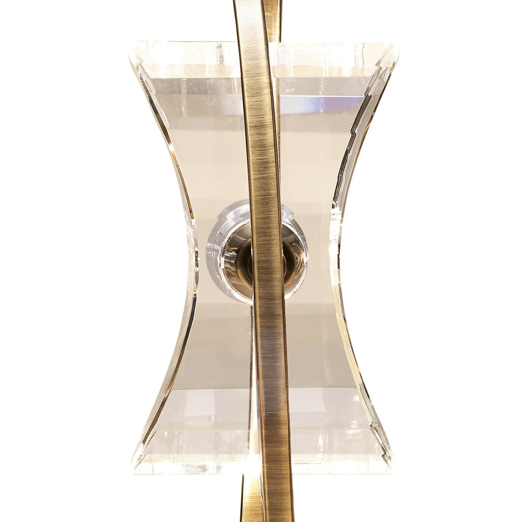 M0895AB Kromo Table Lamp 1 Light G9 Looped Frame Antique Brass