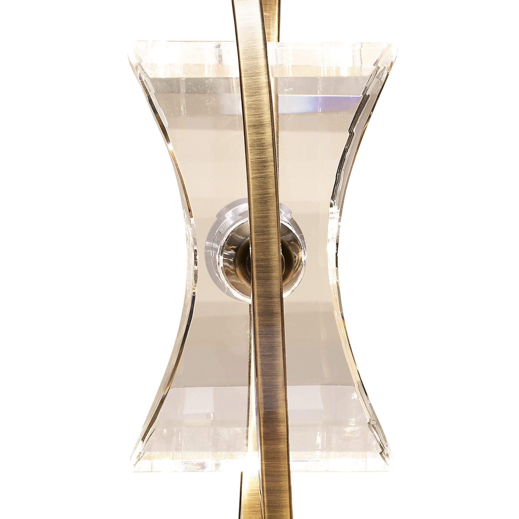 M0895AB Kromo Table Lamp 1 Light G9 Looped Frame Antique Brass