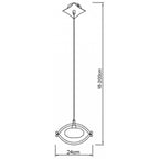 M0899 Kromo Pendant 1 Light G9 Polished Chrome