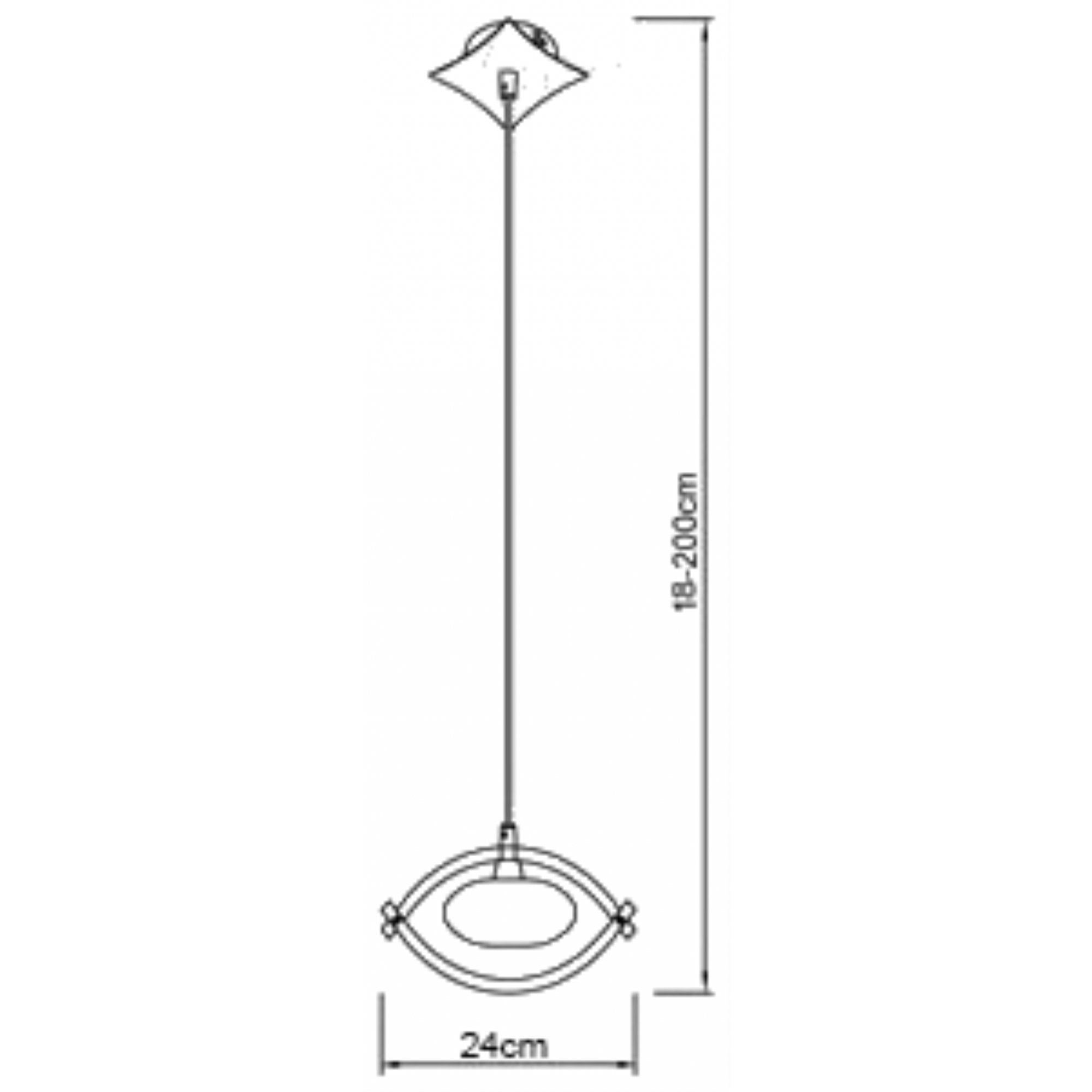 M0899 Kromo Pendant 1 Light G9 Polished Chrome