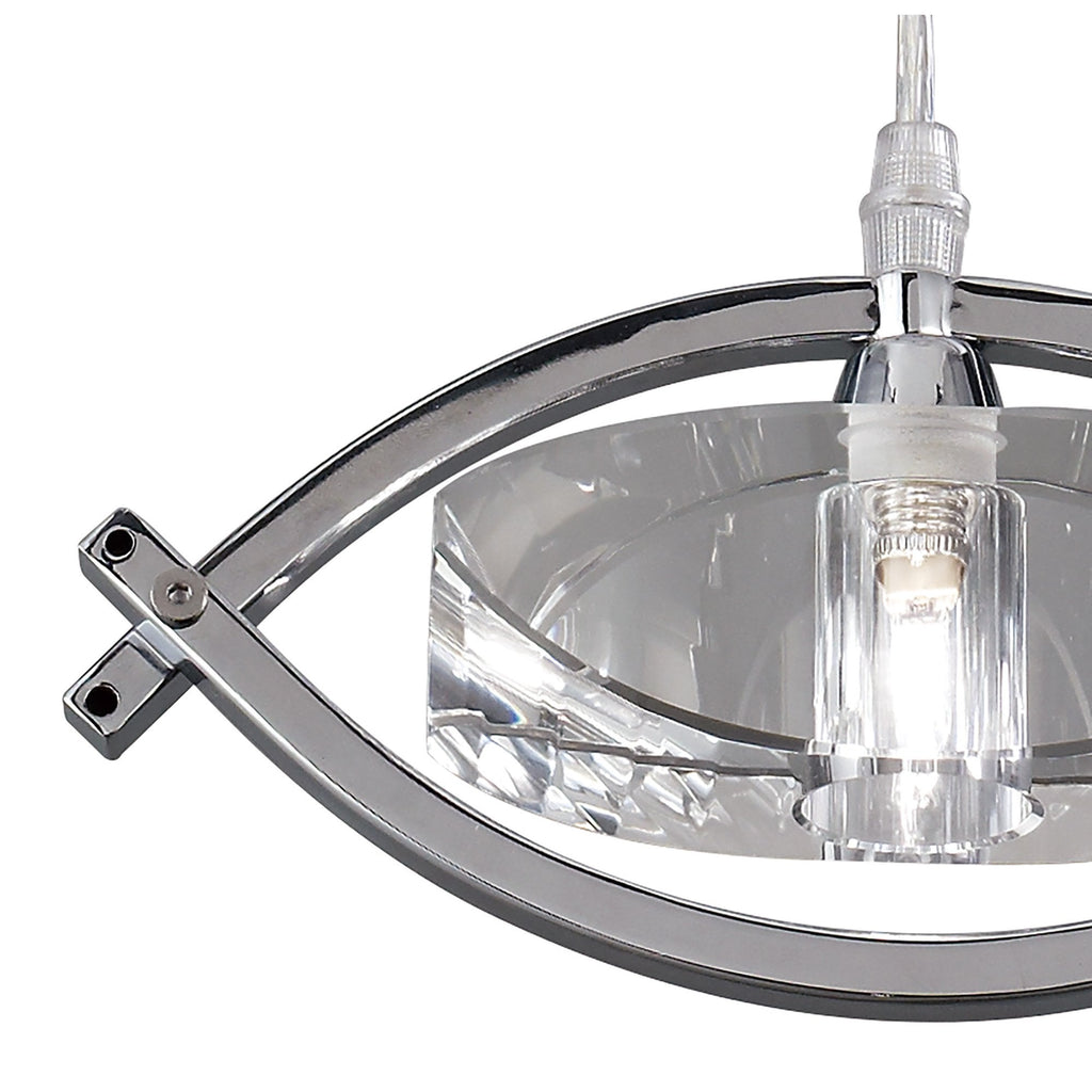 M0899 Kromo Pendant 1 Light G9 Polished Chrome