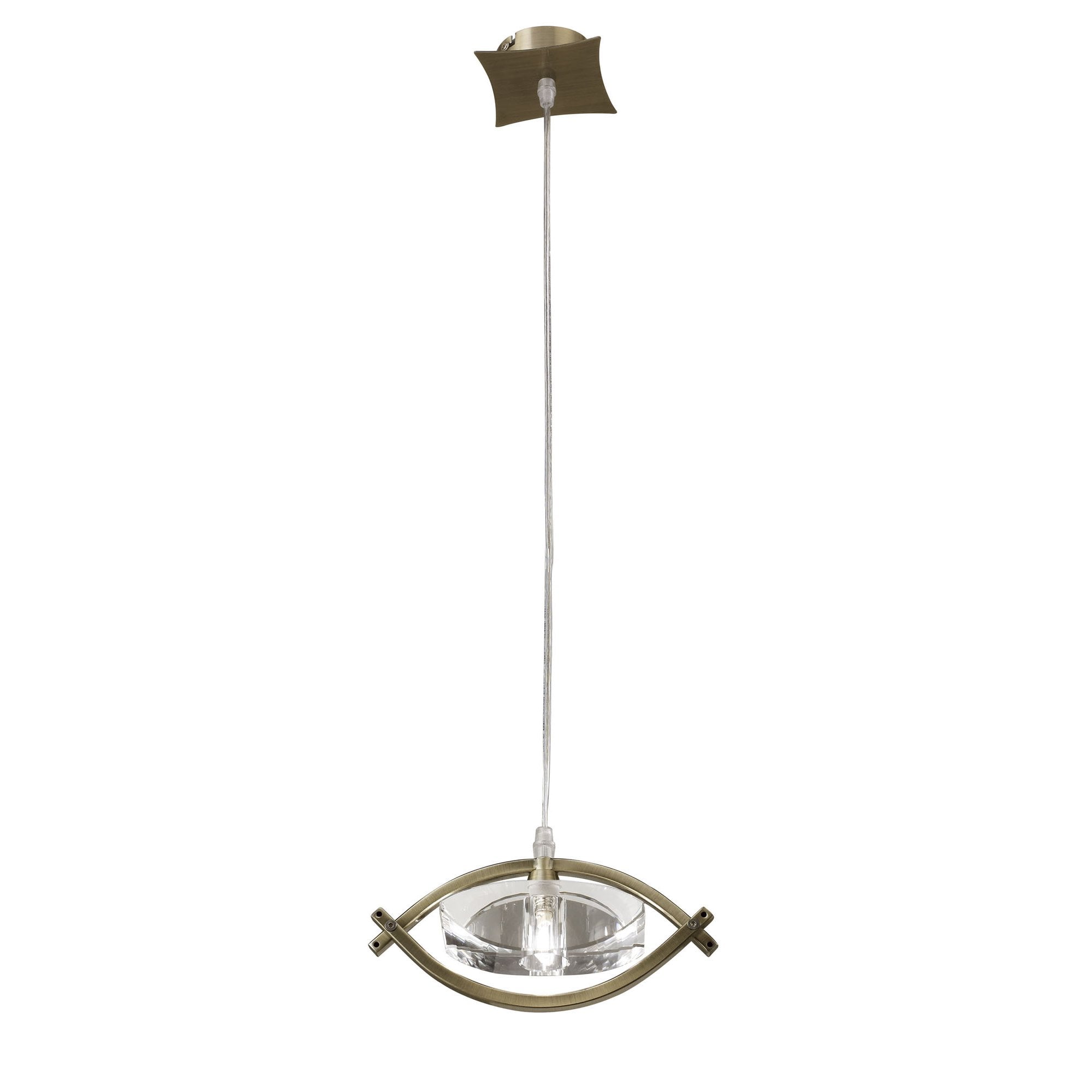 M0899AB Kromo Pendant 1 Light G9 Antique Brass