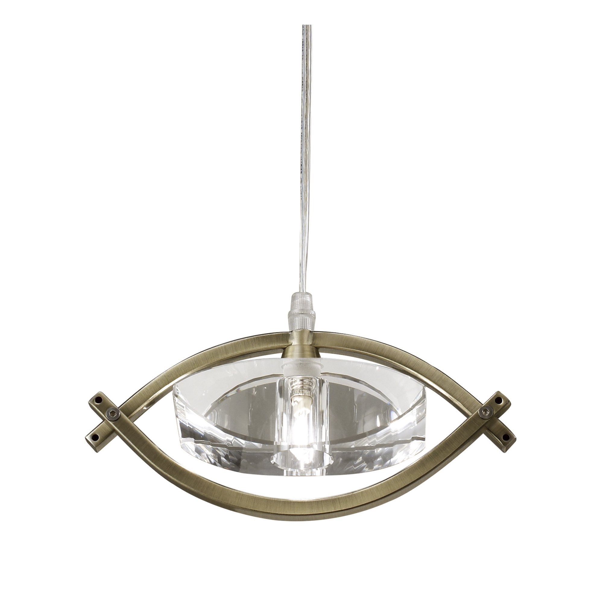 M0899AB Kromo Pendant 1 Light G9 Antique Brass
