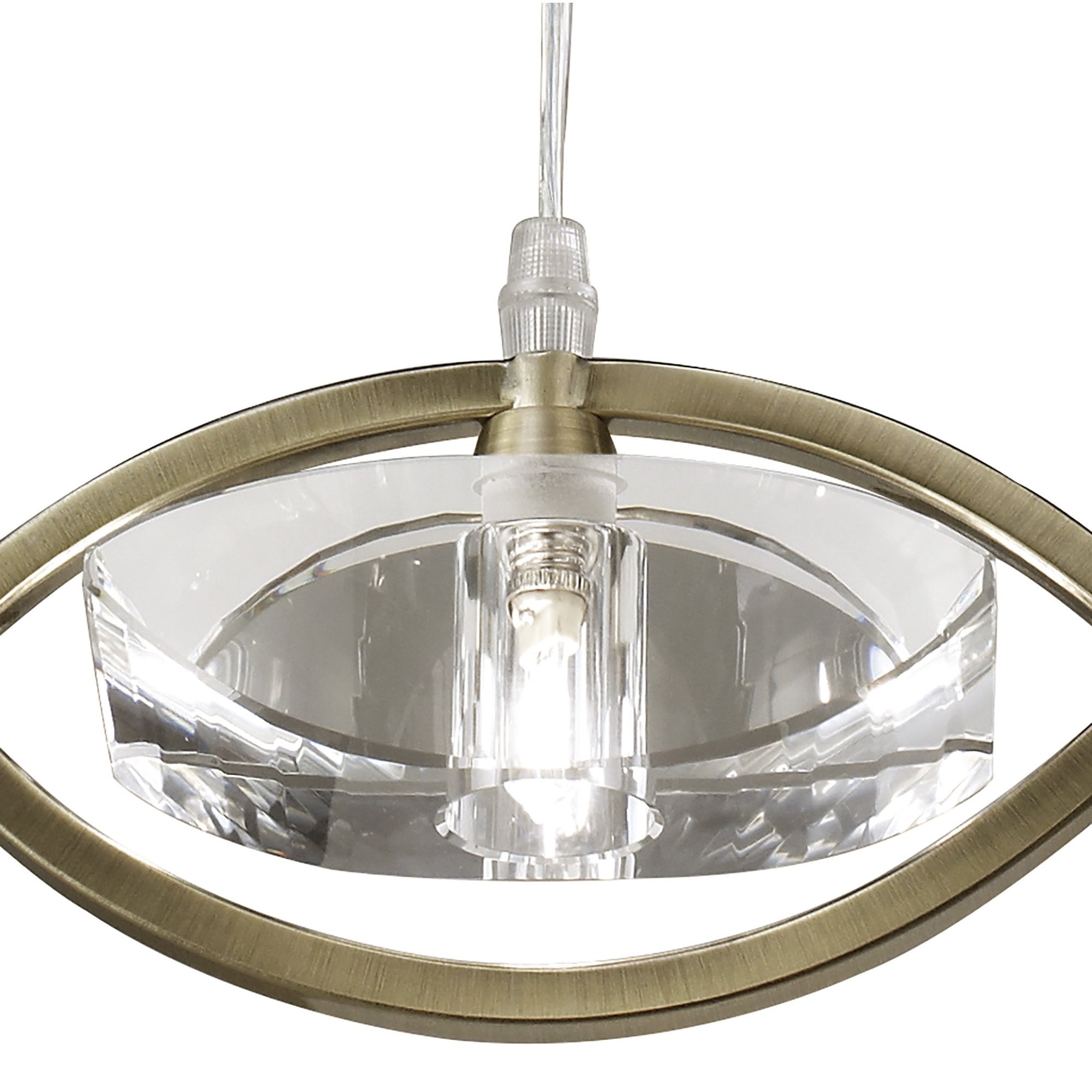 M0899AB Kromo Pendant 1 Light G9 Antique Brass