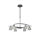 M3750 Iku Telescopic Convertible To Semi Flush 6 Light G9 Satin Nickel