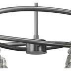 M3750 Iku Telescopic Convertible To Semi Flush 6 Light G9 Satin Nickel