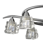 M3750 Iku Telescopic Convertible To Semi Flush 6 Light G9 Satin Nickel