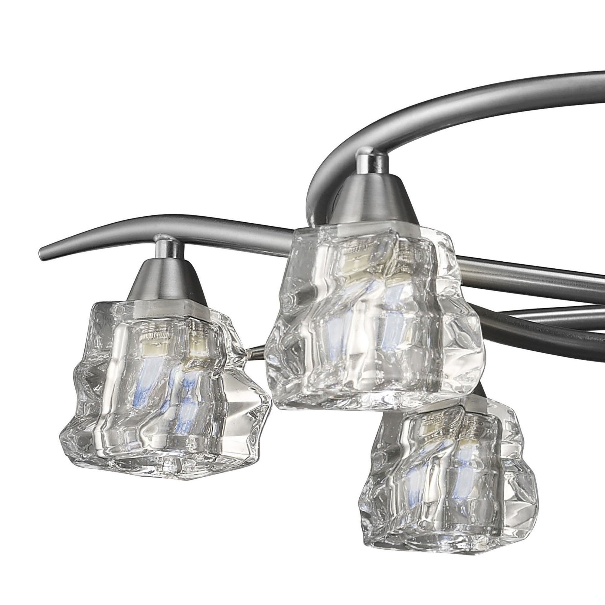 M3750 Iku Telescopic Convertible To Semi Flush 6 Light G9 Satin Nickel