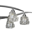 M3750 Iku Telescopic Convertible To Semi Flush 6 Light G9 Satin Nickel
