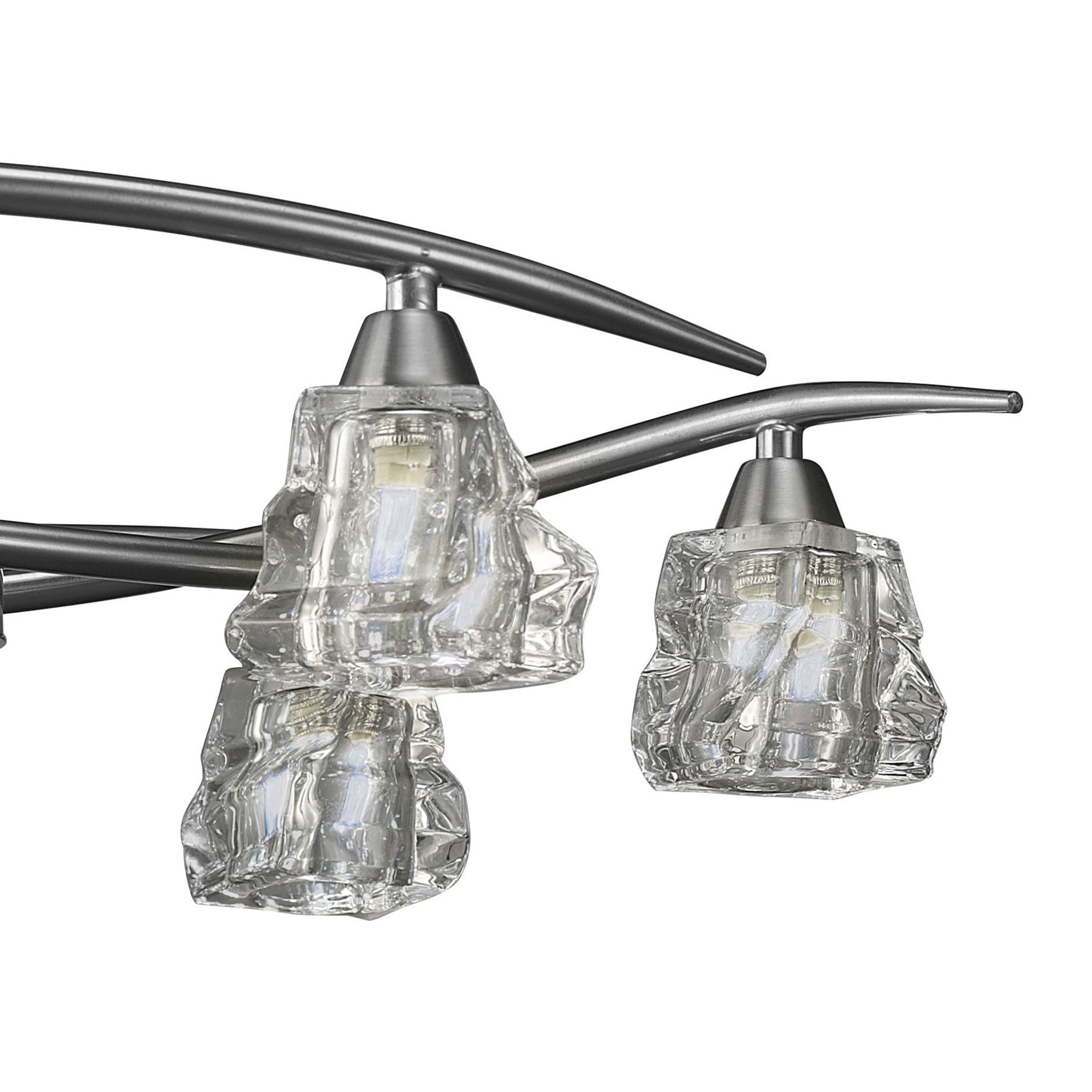 M3750 Iku Telescopic Convertible To Semi Flush 6 Light G9 Satin Nickel