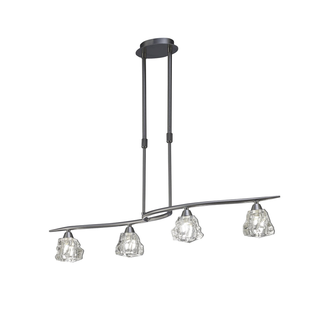 M3751 Iku Linear Telescopic 4 Light G9 Line Satin Nickel