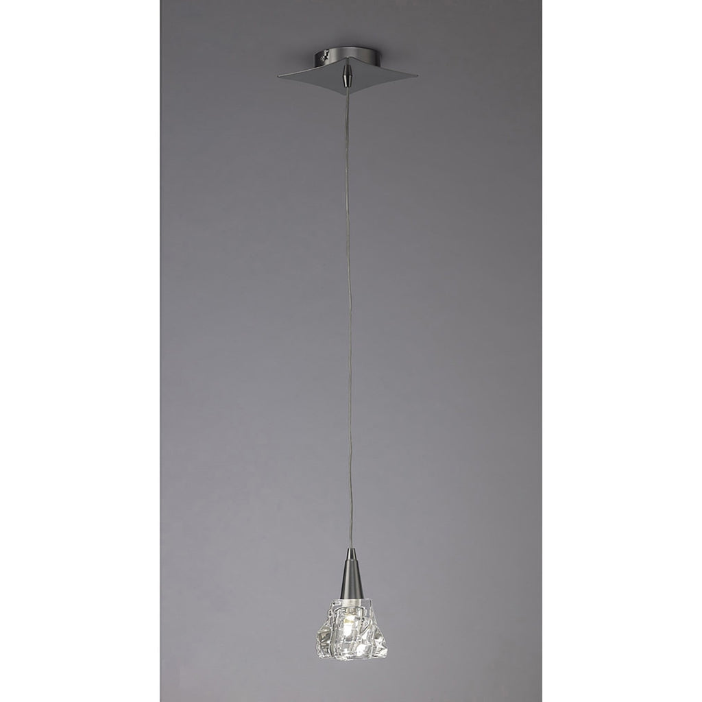 M3754 Iku Pendant 1 Light G9 Satin Nickel