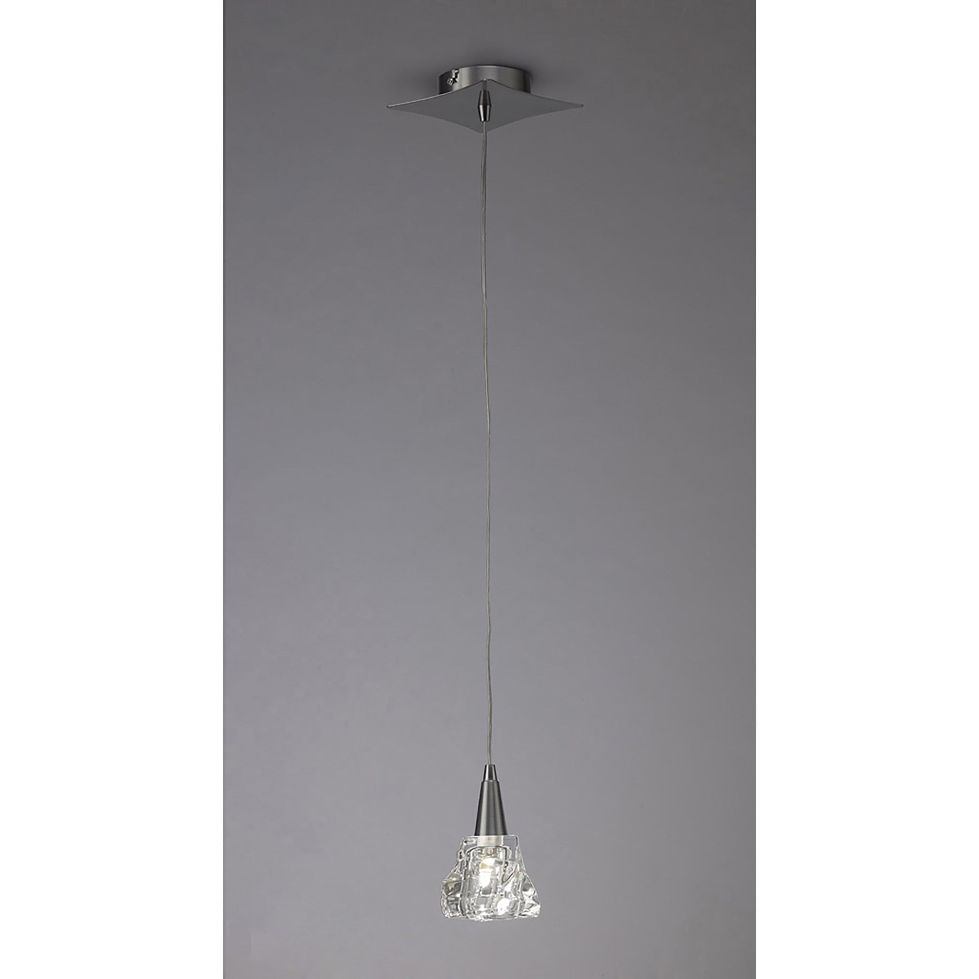 M3754 Iku Pendant 1 Light G9 Satin Nickel