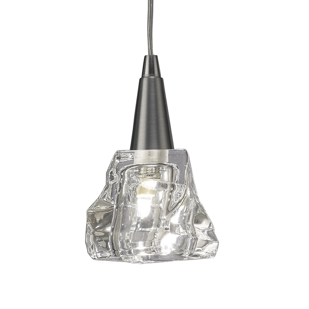 M3754 Iku Pendant 1 Light G9 Satin Nickel