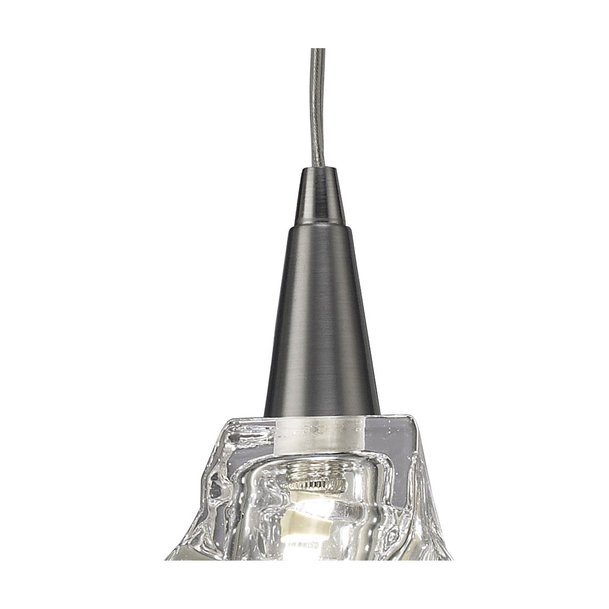 M3754 Iku Pendant 1 Light G9 Satin Nickel