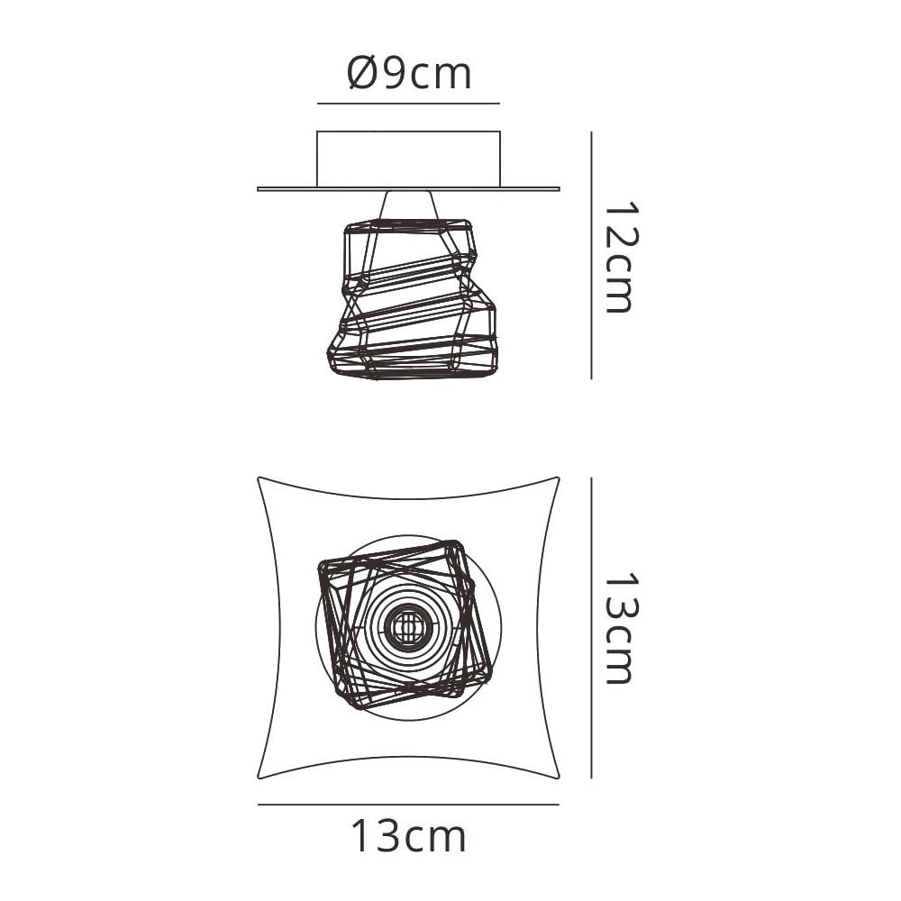M3756 Iku Ceiling 1 Light G9 Satin Nickel