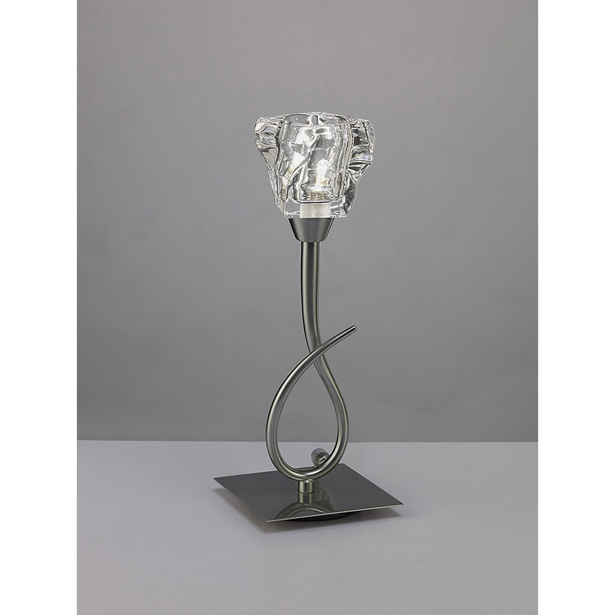 M3757 Iku Table Lamp 1 Light G9 Satin Nickel