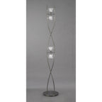 M3758 Iku Floor Lamp 4 Light G9 Satin Nickel