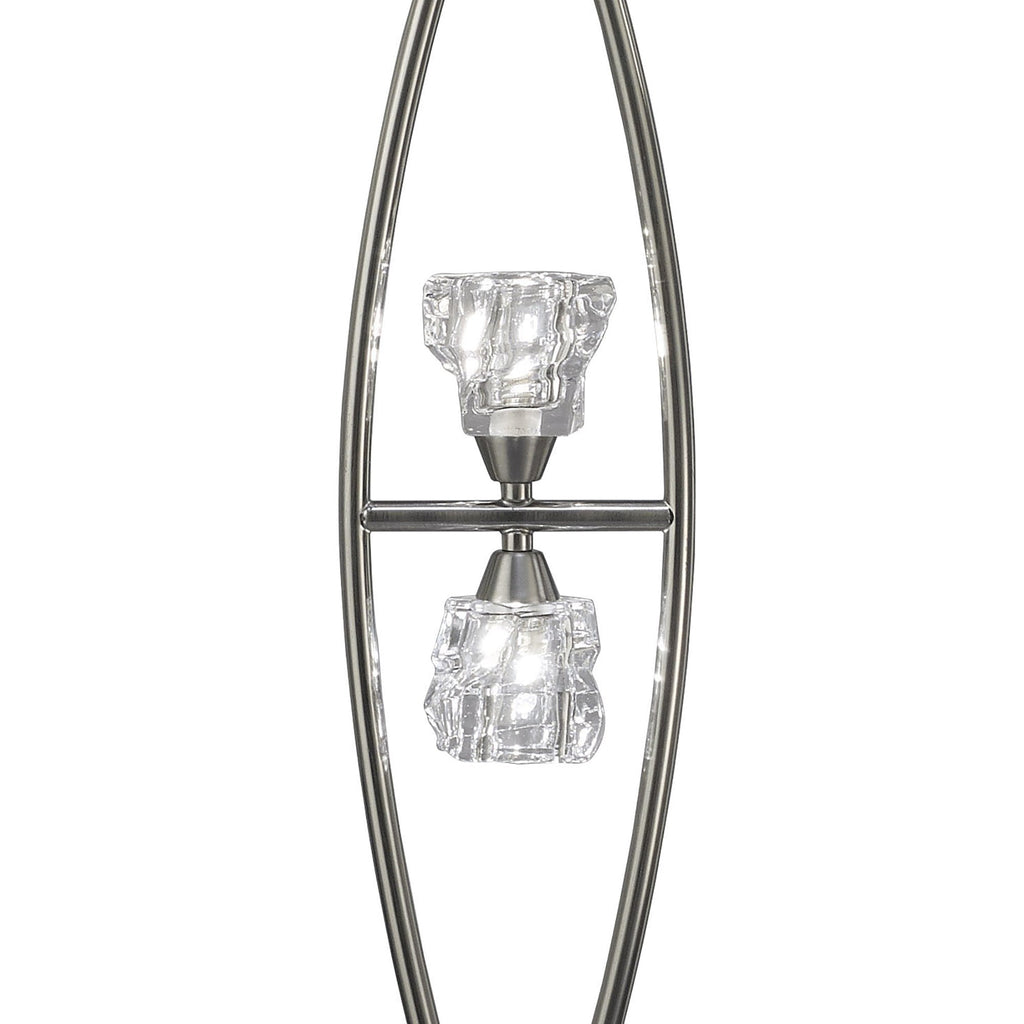 M3758 Iku Floor Lamp 4 Light G9 Satin Nickel