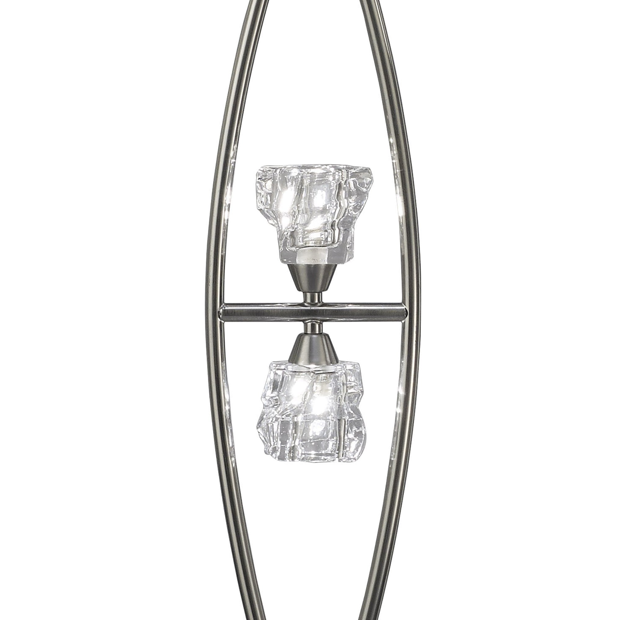 M3758 Iku Floor Lamp 4 Light G9 Satin Nickel