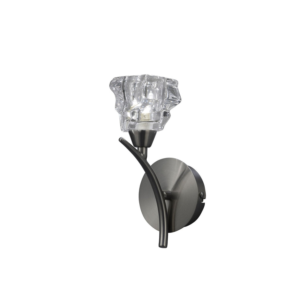 M3759/S Iku Wall Lamp Switched 1 Light G9 Satin Nickel