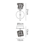 M3759/S Iku Wall Lamp Switched 1 Light G9 Satin Nickel