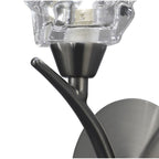 M3759/S Iku Wall Lamp Switched 1 Light G9 Satin Nickel
