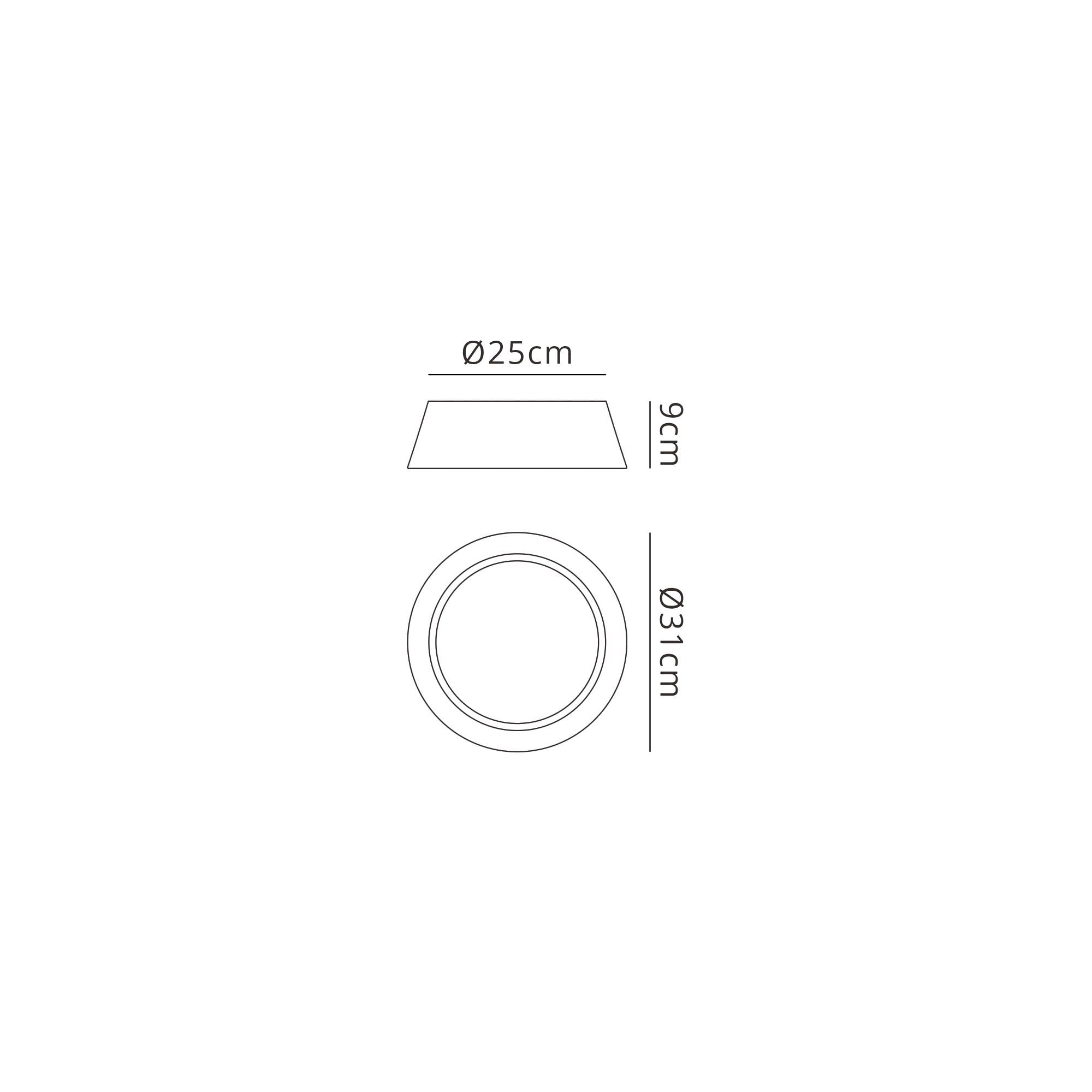 M6414 Sabina Ceiling 2 x E27 (Max 20W) Brown Linen Shade/White Acrylic