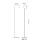 M7522 Sal Floor Lamp 1 Light GU10 Sand White