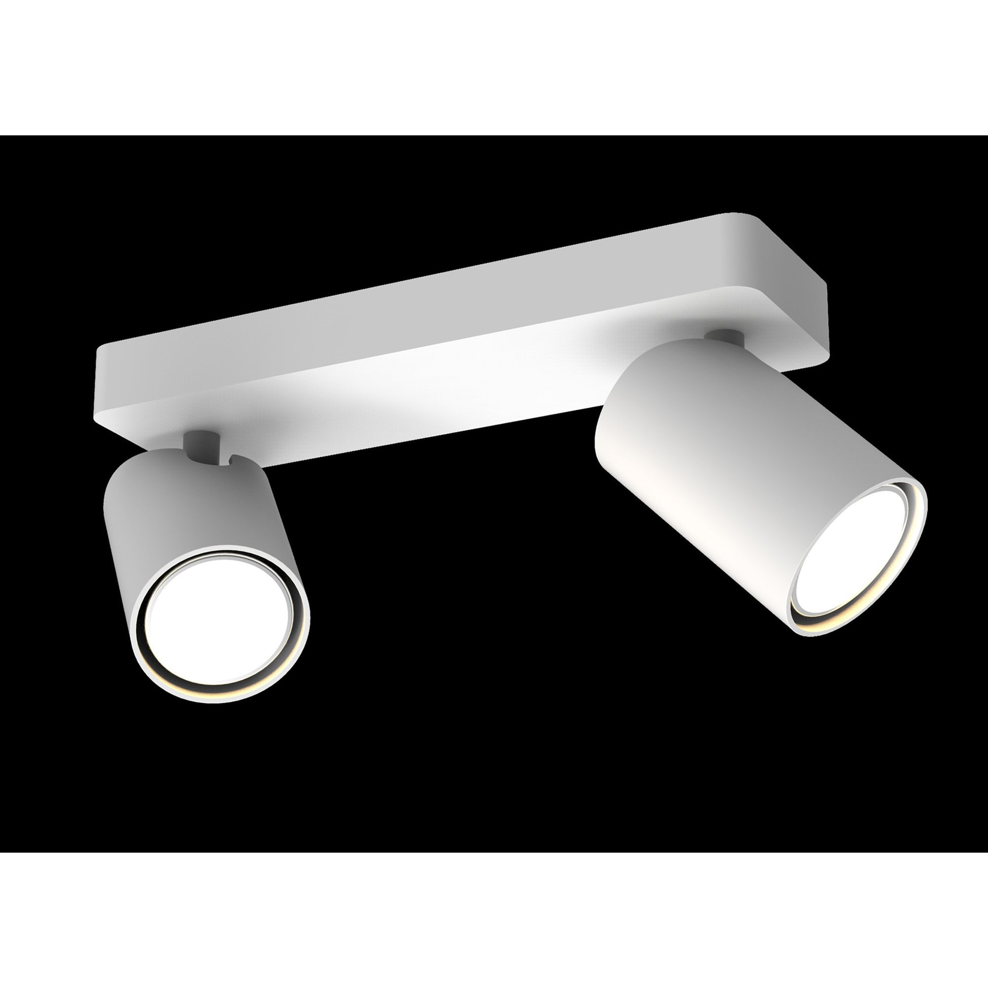 M6282 Sal Linear 2 Light Spotlight GU10 Matt White