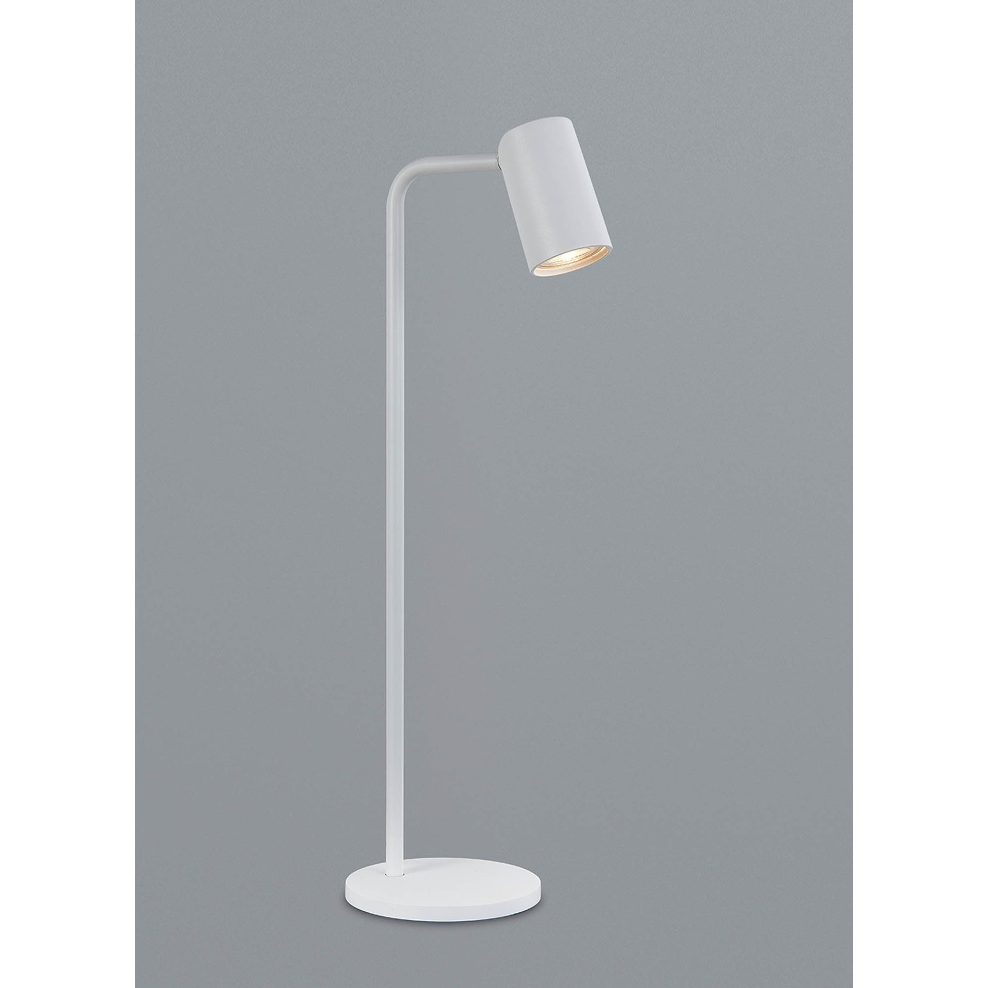 M7521 Sal Tall Table Lamp Inline Switch 1 Light GU10 Sand White