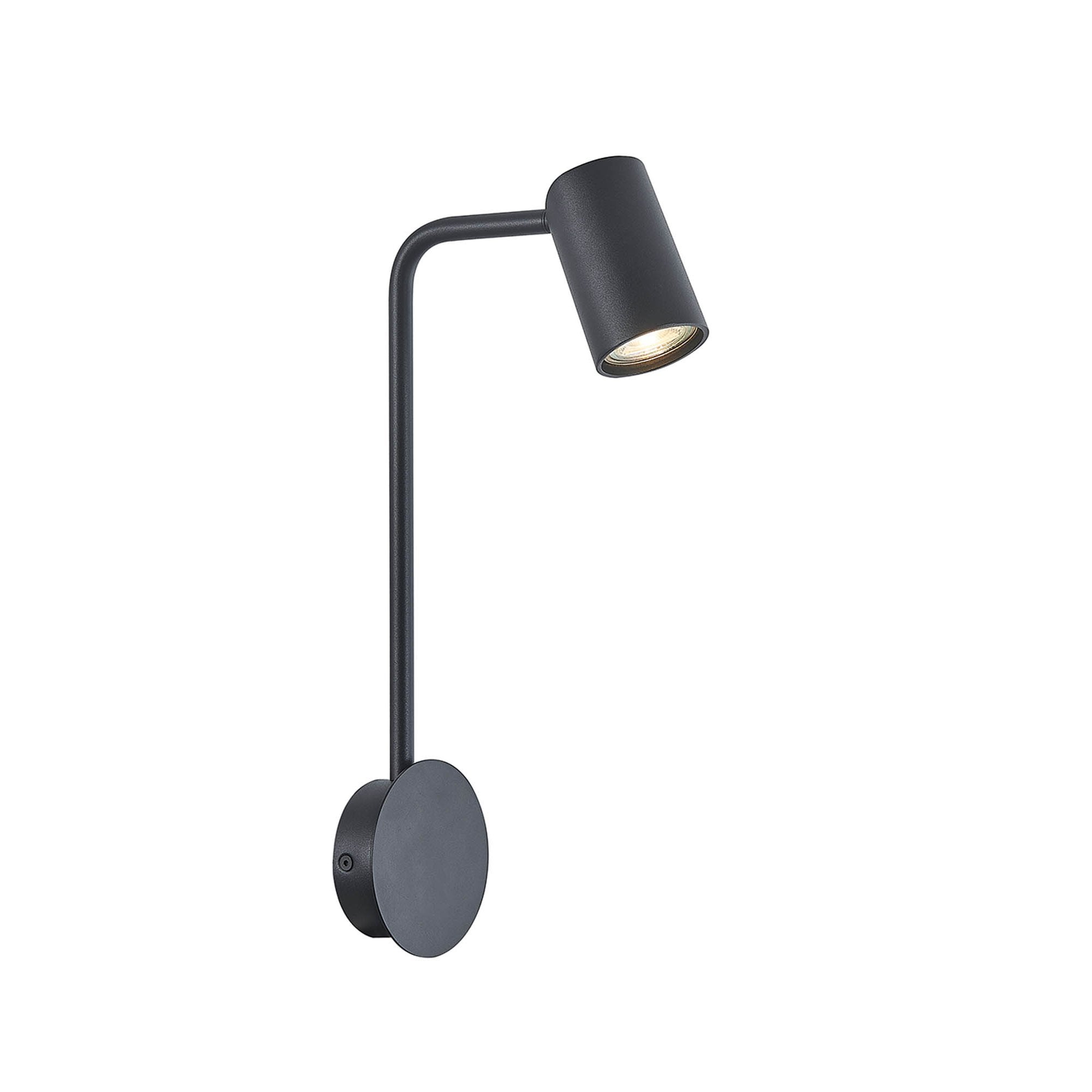M7518 Sal Wall Lamp 1 Light GU10 Sand Black