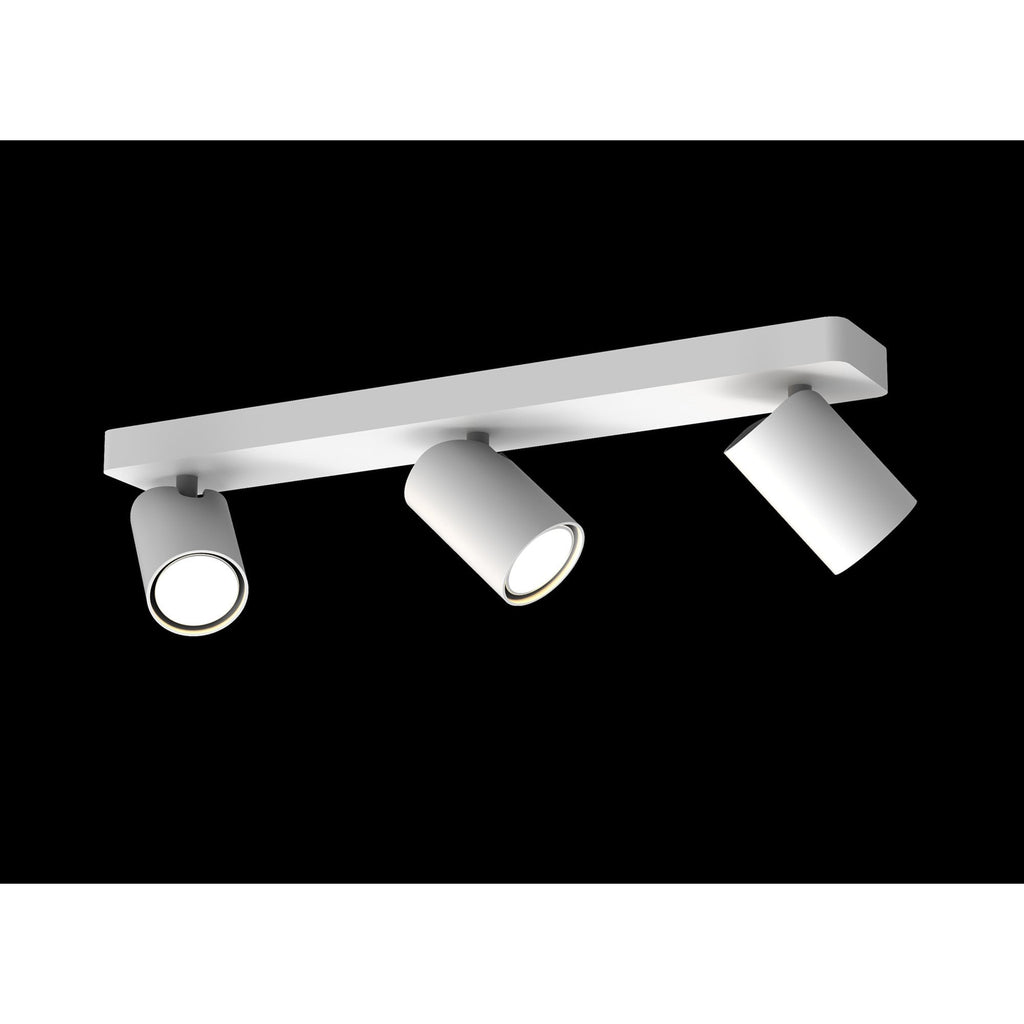 M6281 Sal Linear 3 Light Spotlight GU10 Matt White