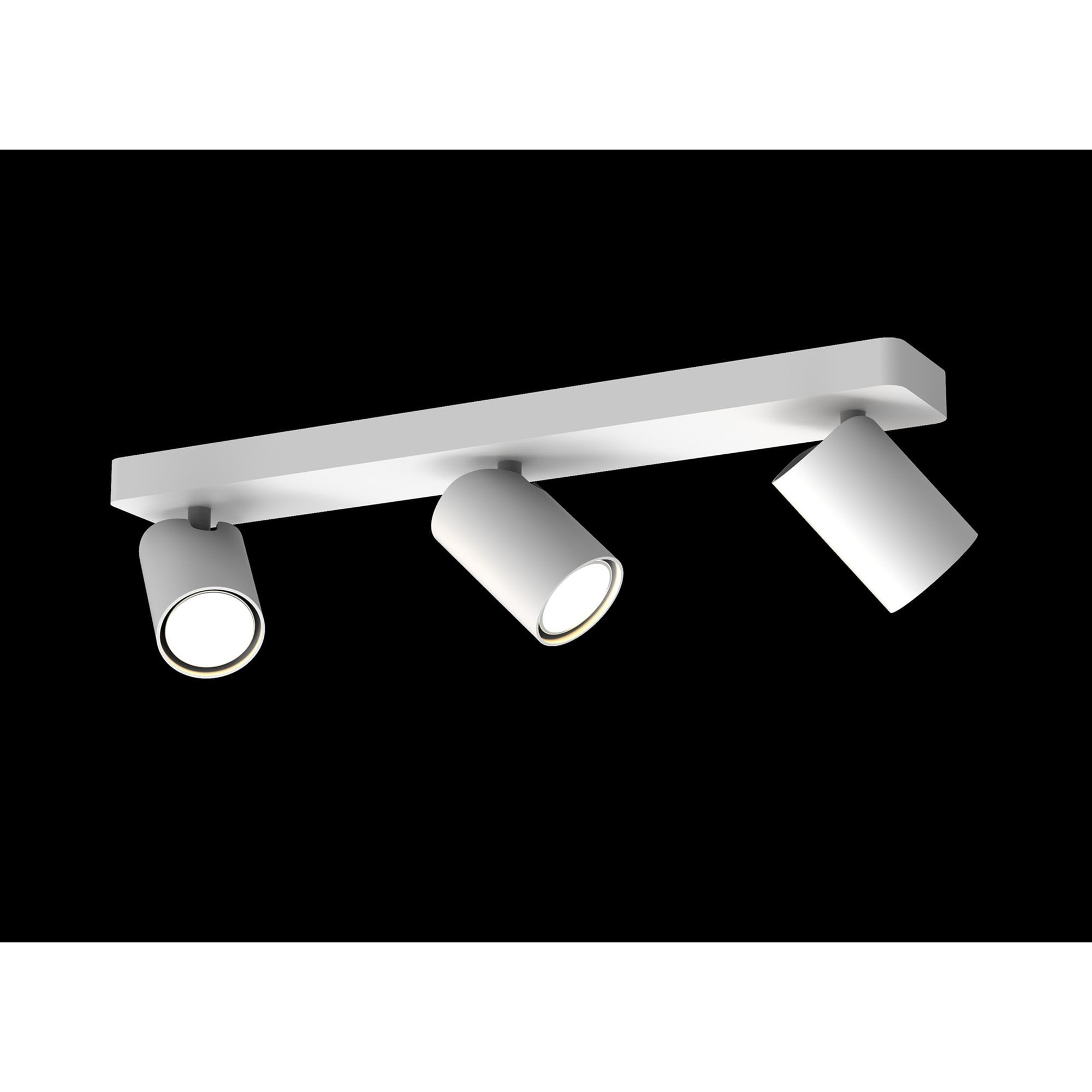 M6281 Sal Linear 3 Light Spotlight GU10 Matt White