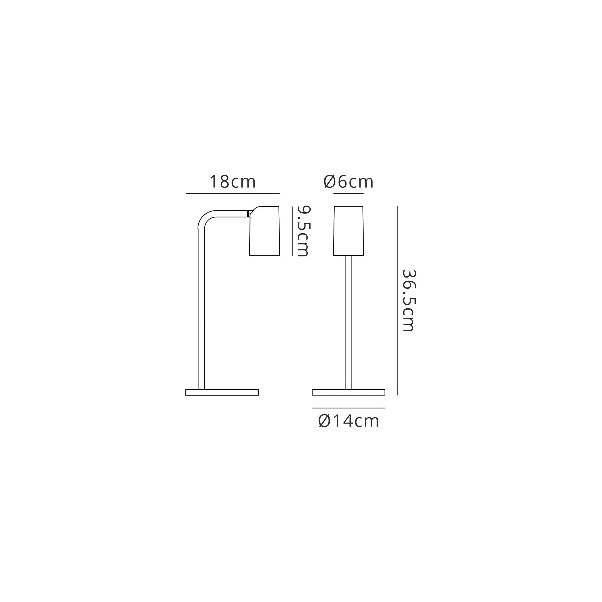 M7520 Sal Small Table Lamp Inline Switch 1 Light GU10 Sand White